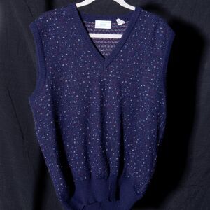Women's Navy speckled Jumper-vest